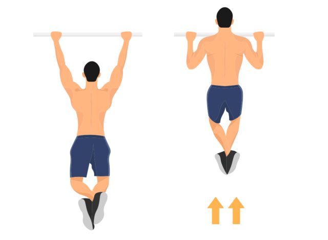 pull-up exercise illustration